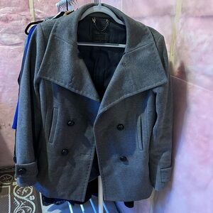 Aritzia Babaton Wool/Cashmere Double-Breasted Peacoat